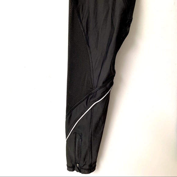 Victoria Sport Vented Leg Zip Ankle Reflective Strip Leggings - Picture 5 of 7